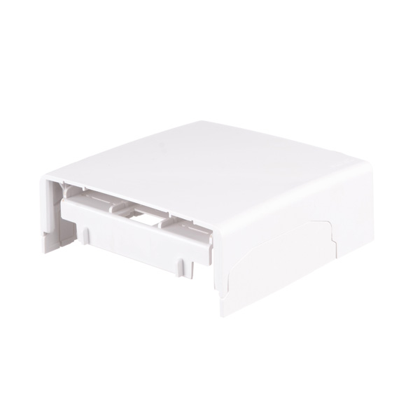 ADAPTADOR PISO/PARED P/CANAL 80X 25MM BLANCO (BASE + TAPA)   645.007