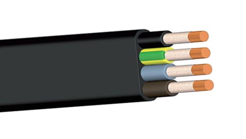 CABLE PLANO PUENTE GRUA  4X  2.5MM2 450/750V NE