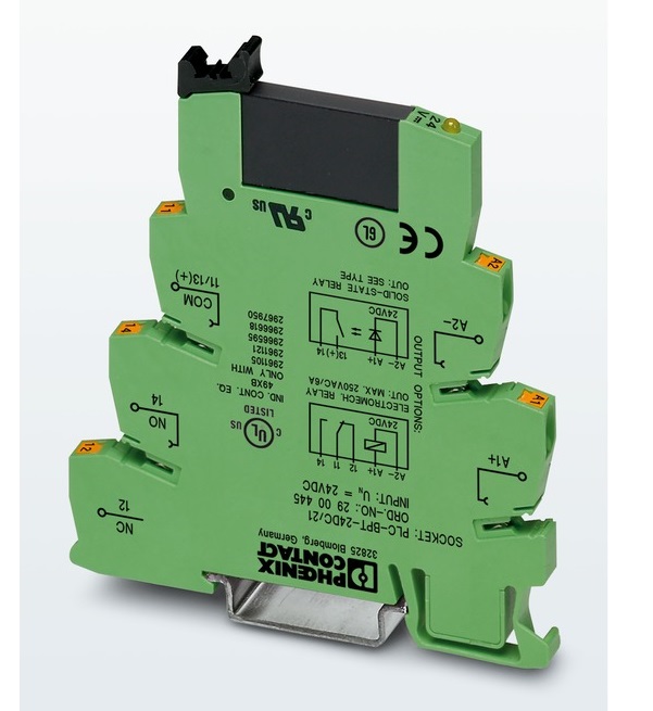 BORNE INTERF RELE PLC-RSC- 24DC/21 1 INVERSOR 24VDC (BASE + RELE)