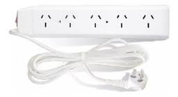 (.)PROLONG MULTIPLE BINORMA C/P 5 TOMAS 5 MTS BLANCO (ZAPATILLA CON CABLE)