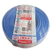 CABLE CU/PVC FLEX 1X  6MM2 PLASTIX CF CELESTE X MT