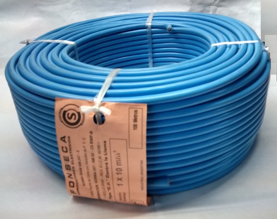 CABLE CU/PVC FLEX  1X 25MM2 CELESTE