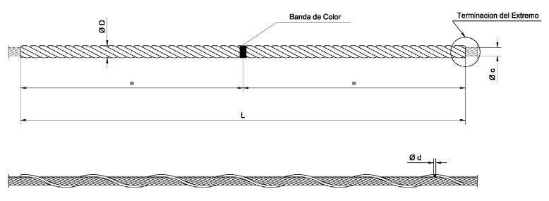 (CONSULTAR) MN0259B  JGO VARILLAS PREFORMADAS P/COND AL-AC 95/15MM2