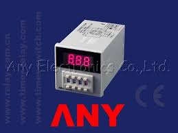 (CONSULTAR) TIMER ELECTRONICO ANLY AH5R4  220V 48X48 3DIG 0.01SEG/900HS