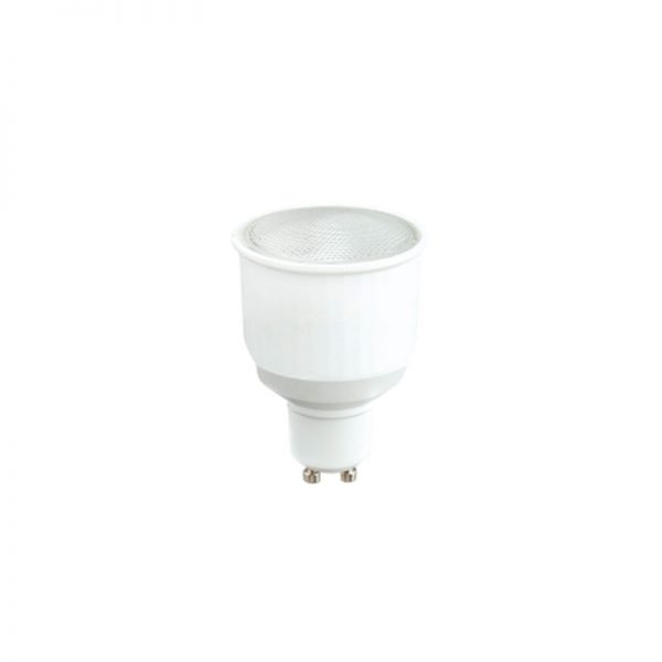 (H.A.S.D.) LAMP BCESL GU10  9W   6500K LUZ DIA FRIA BAJO CONSUMO - ARRANQUE SUAVE