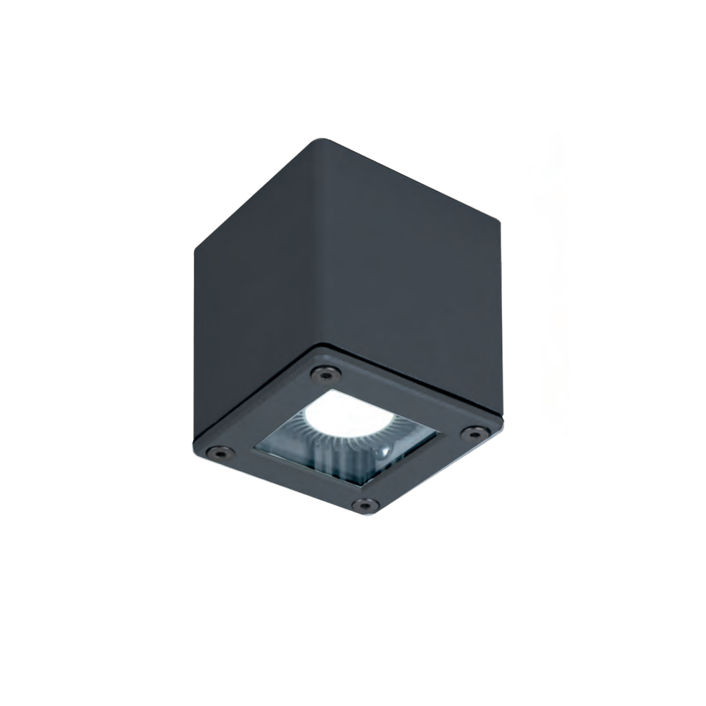 APLIQUE EXT 1X 50W GU-10  NEGRO WING III