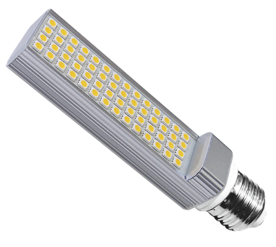 LAMP LED PL 10W E27 DIA C/BASE GIRATORIA