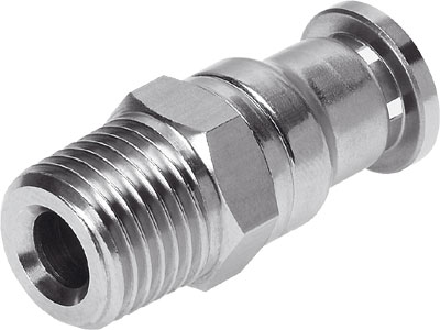 RACOR RAPIDO CRQS-1/4-8 / RECTO / CONEX NEU R1/4 - RACOR 8MM / ROSCA EXT CON HEXAGONO EXT / ACERO INOX