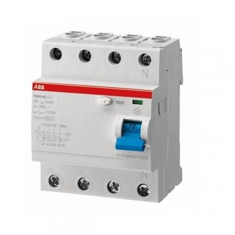 INT DIFERENCIAL 4X   25A 30MA   F204 AC-25/0.03