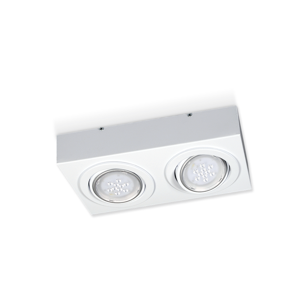 PLAFON P/2 LAMP AR111 MOVIL BLANCO LINEA TETRIS