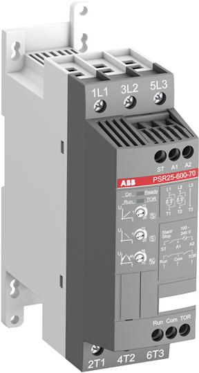 ARRANCADOR SUAVE 25A 11KW C/BY-PASS (CONTROL 100-240VCA)   PSR25-600-70