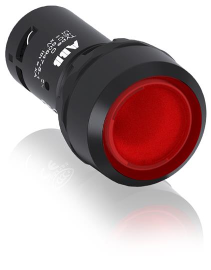 PULSADOR LUMINOSO 1NC LED ROJO 220VCA/VCC LINEA COMPACTA   CP1-13R-01