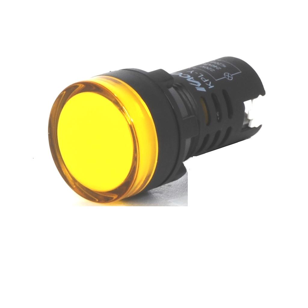 OJO DE BUEY C/LED 110VCA AMARILLO   KPL-AM