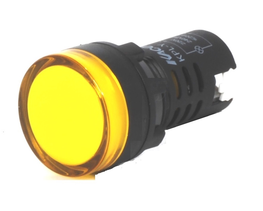 OJO DE BUEY C/LED 220VCA AMARILLO   KPL-AM