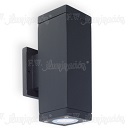 APLIQUE BIDIRECC CUADR ALUM PAR16 1X50W NEGRO