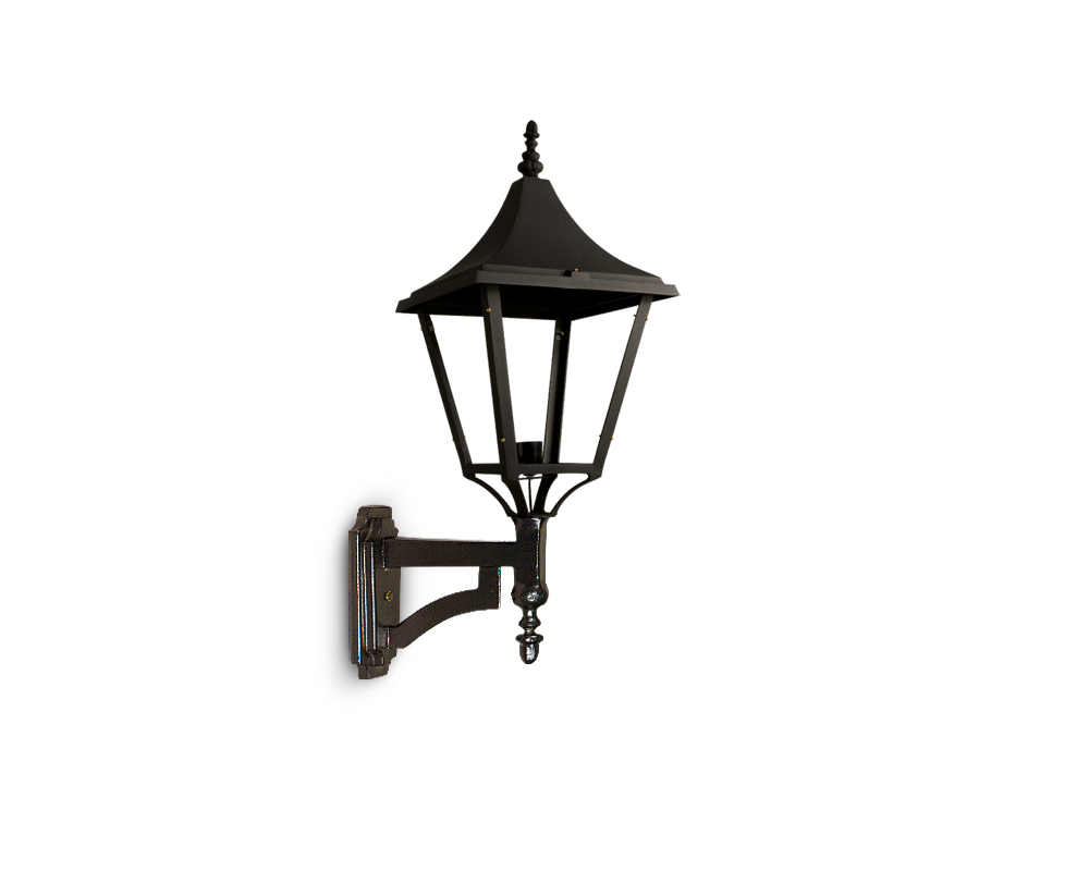 ARTEF FAROL CUADRADO NEGRO C/MENSULA