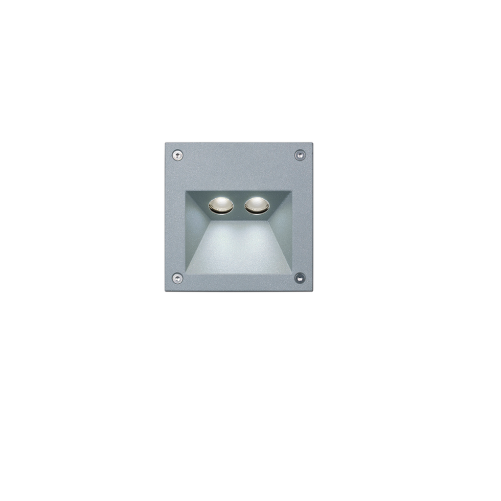 EMPOTRABLE ALUMINIO LED 2X 1W EXTERIOR IP65 3000K 104.2LM 350MA   ALBA I