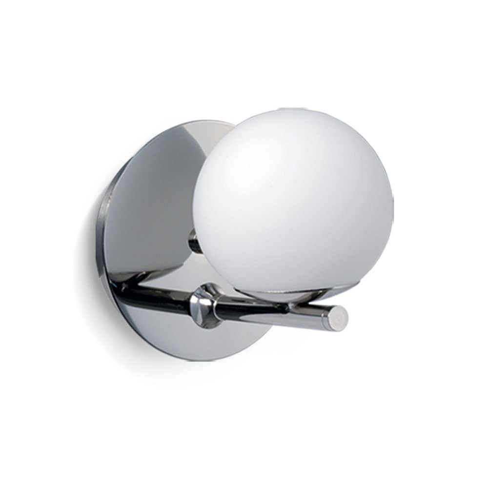 APLIQUE GLOBO 1 LUZ G9 ACERO INOX LINEA RELLEU