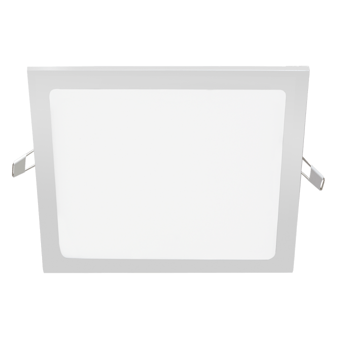 PANEL LED EMBUTIDO 18W CUADRADO BLANCO LUZ DIA 225X225MM