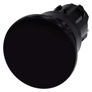 PULSADOR HONGO ACT Ø40MM PLAST SIN CONTACTOS IP69K NEGRO SIN RETENCION (*EP)