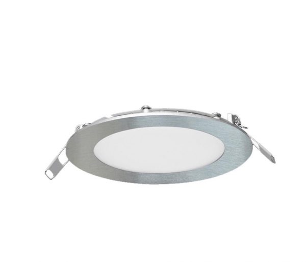 LUMINARIA CIRCULAR A LED DE EMBUTIR 8W LUZ CALIDA PLATIL