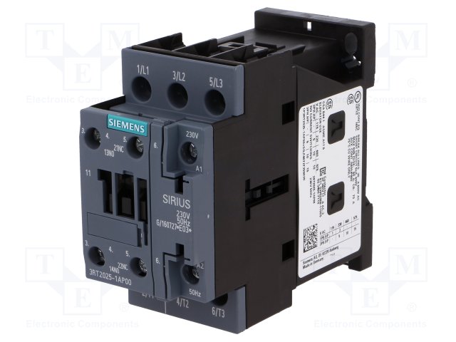 CONTACTOR 17A 7.5KW BOB 220VCA C/AUX 1NA + 1NC S0 (*EP)