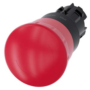 PULSADOR GOLPE DE PUÑO PARADA EMERGENCIA ACT Ø40MM PLAST SIN CONTACTOS IP69K ROJO PULSAR-GIRAR (*EP)