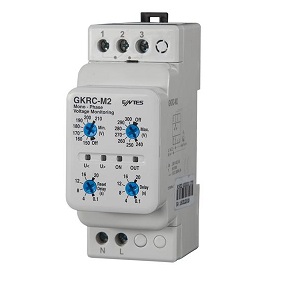 RELE DE TENSION GKRC-M2 230VCA   MONOF   FUNC MINIMO-MAXIMO  1 INV  RETARDO CONEX 0,1-20 SEG  IP40