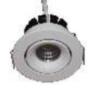 EMB  LED REDONDO BLANCO  3W CALIDO   φ52*35MM  AGUJ Φ45MM