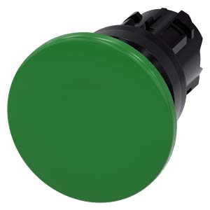 PULSADOR HONGO ACT Ø40MM PLAST SIN CONTACTOS IP69K VERDE SIN RETENCION (*EP)