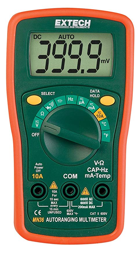 MULTIMETRO DIGITAL DC/AC VOLT - RESIST - TEMP - FRECUENCIA