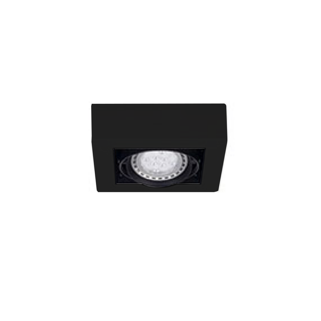 PLAFON LED 1X 15W AR 111 MOVIL NEGRO SPACE