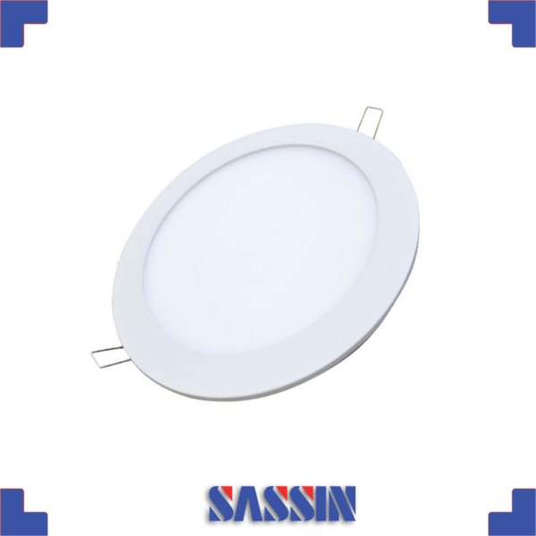 LUMINARIA CIRCULAR A LED DE EMBUTIR BLANCA 5W LUZ DIA FRIA DIAMETRO 90mm