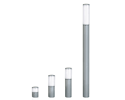 ARTEF FAROLA 1X 23W E27 25CM ACRILICO OPAL GRIS BOLLARD DIAMETRO 150MM