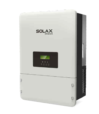 INVERSOR SOLAR TRIFASICO HIBRIDO P/CONEXION A RED 5.0KW - con INTERRUPTOR DE CONTINUA / 2MPPT / X3-HYBRID HV