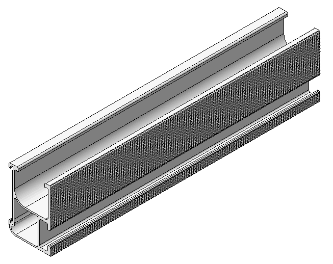 MINI RIEL DE SOPORTE DE 140mm DE PANELES SOLARES