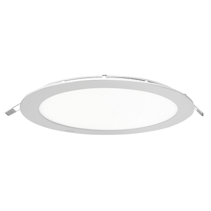 PANEL LED EMBUTIDO 18W REDONDO BLANCO LUZ CALIDA DIAM 225MM