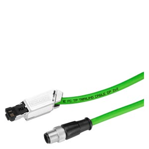 IE CONNECTING CABLE M12-180 IE FC RJ45 PLUG-145 IE FC TRAILING CABLE GP CONECTORIZADO C/ M12 (CODIFIC. D) Y IE FC RJ45 PLUG  2M