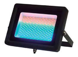 PROY LED RGB  50W ULTRA DELGADO INYEC ALUM IP65 220VCA (110~277VCA) 50000HS RGB+BLANCO FRIO+CALIDO