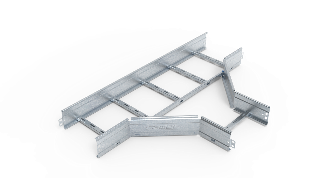 UNION TEE ESCALERA SMARTTRAY  300 ALA 90  #18 GALVANIZADA EN CALIENTE