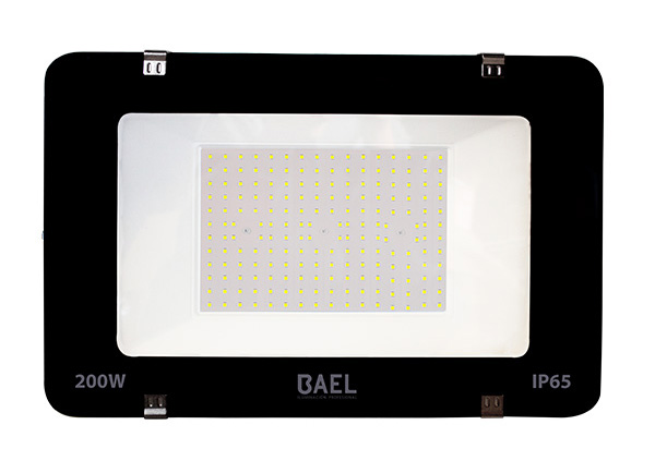 PROY LED 200W ULTRA DELGADO INYEC ALUM IP65 220VCA 22000lm 6000K 30000HS MEDIDAS 400x310x43