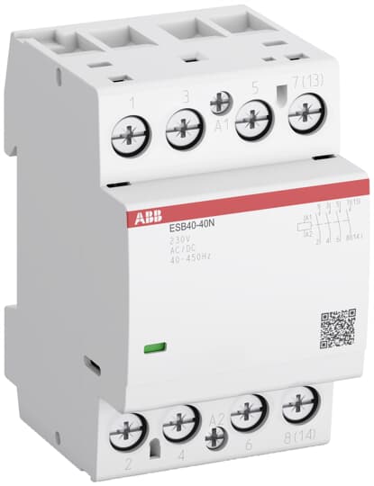 Contactor ESB 40A, 4NA, 230Vca/Vcc, 3 módulos    ESB40-40N-06