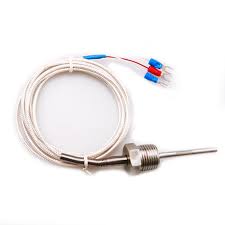 TERMORRESISTENCIA PT100 3H VAINA 6.35  C/BULBO DE 100MM  1/2" BSP Y CABLE 2 MT