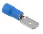 [125873] TERMINAL PREAISL  B19  PALA MACHO 6.3MM AZUL  140971     B19