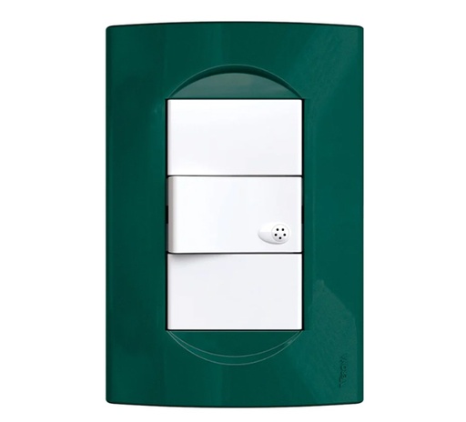 [129148] TAPA STD 10X5 NUEVA B. O. 3 BOCAS VERDE URANO