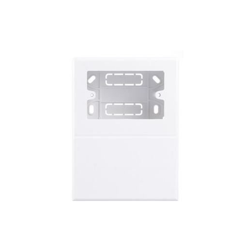 [TK-080-25-BL] CAJA PORTA BASTIDOR UNIV P/CANAL 80X 25 MM BLANCO (BASE + TAPA)