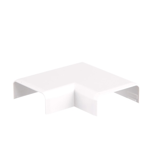 [ELE-3012-BL] CURVA PLANA P/CANAL 30X 12MM BLANCO