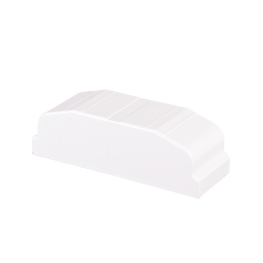 [E-080-25-BL] EXTREMO P/CANAL  80X 25 MM BLANCO