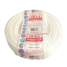 [146152] CABLE CU/PVC FLEX 1X  2.5MM2 PLASTIX CF BLANCO X MT