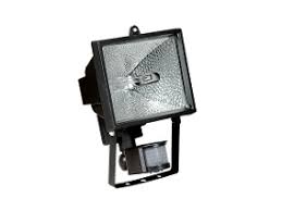 [152856] (DISCONT) PROY EXT CUARZO C/SENSOR MOV 150W NEGRO IP44 C/LAMP